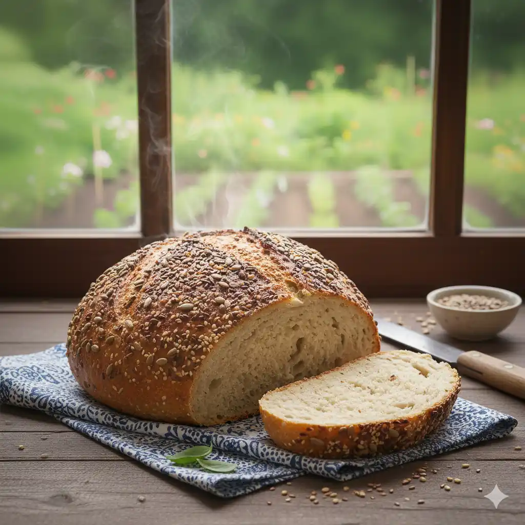 pachnacy chleb z ziarnami