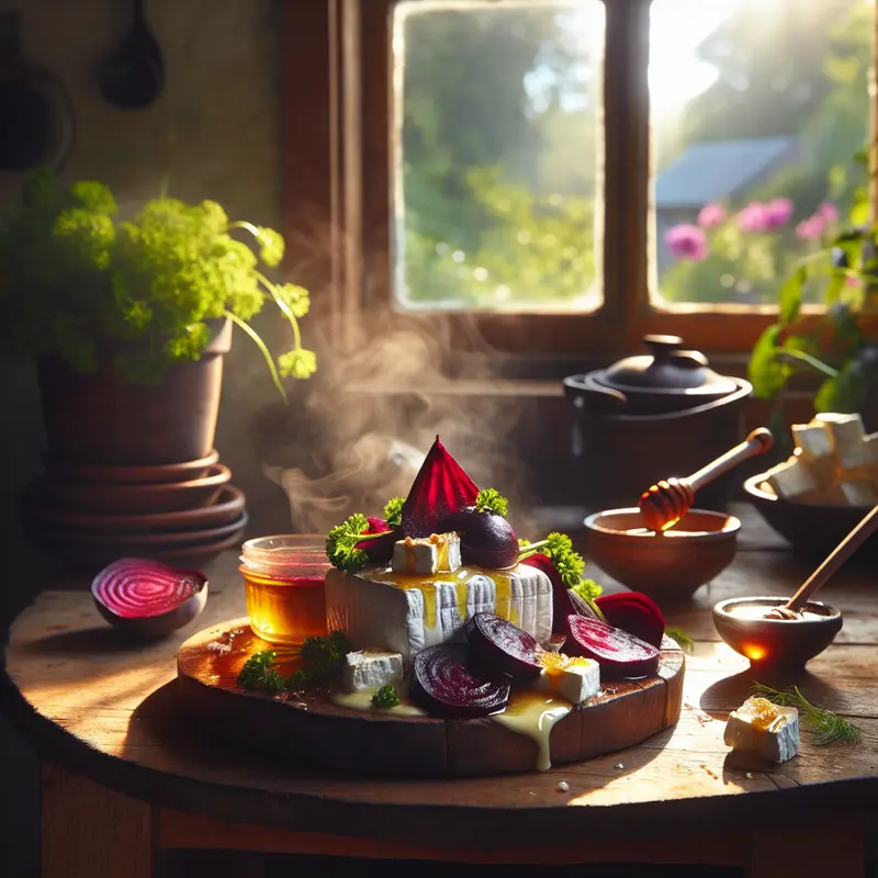 Historia crostini dwuznacznych: kozi ser, pieczone buraki i miód – przystawka na ciepło i na zimno