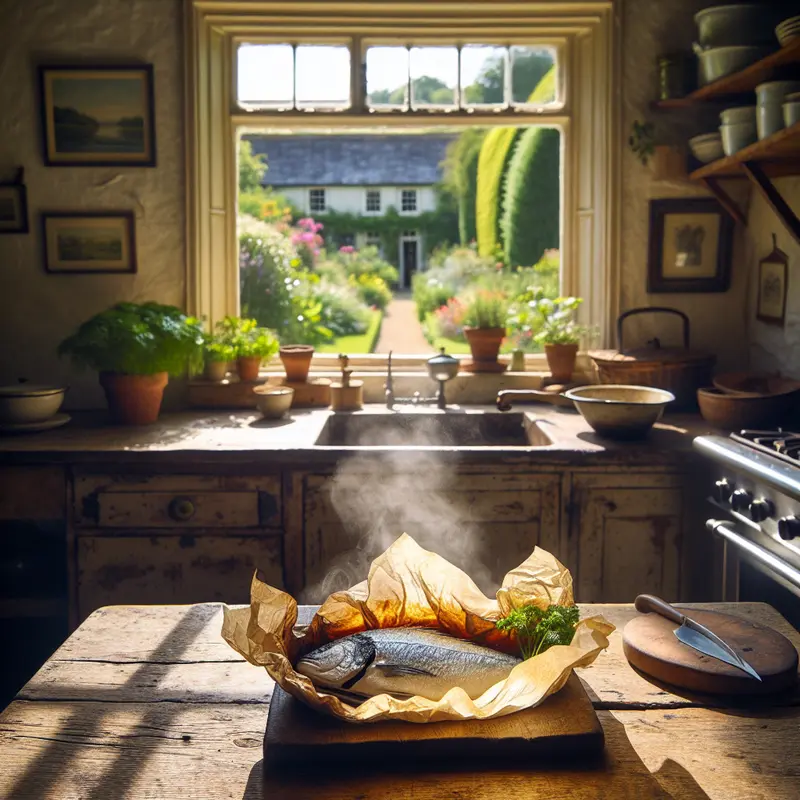 Historia dorsza en papillote – morska lekkość zamknięta w pergaminie