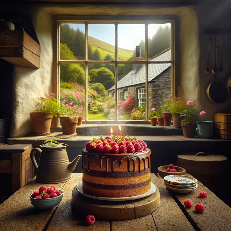 Historia idealnego tortu urodzinowego: czekoladowo-kawowy duet z malinami