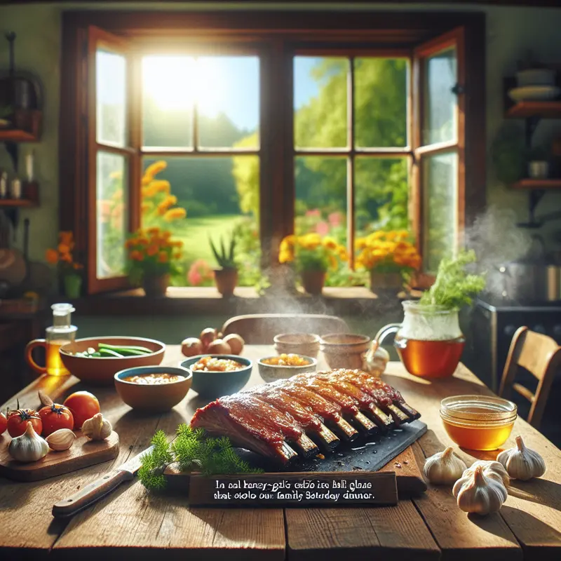 Historia idealnych żeberek: miodowo-czosnkowa glazura, która skradła nasz rodzinny sobotni obiad