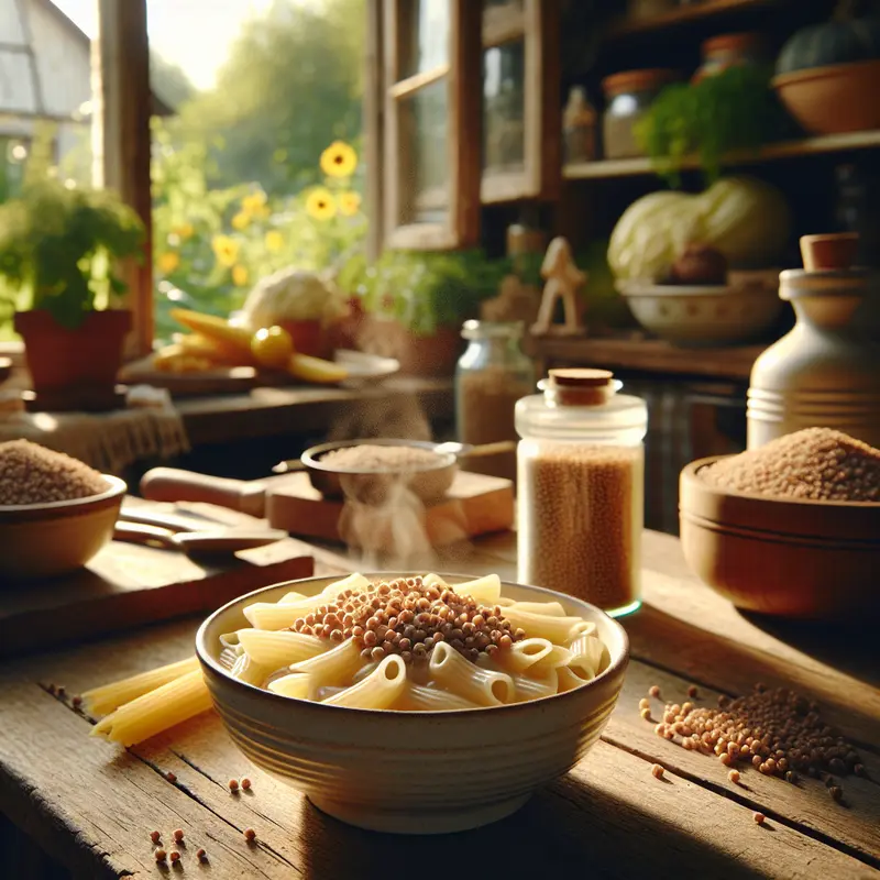 Historia kremowego makaronu z kaszą jaglaną – mój sposób na wieczór, który pachnie domem