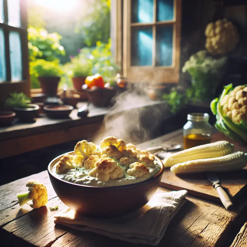 Historia kremu z pieczonego kalafiora – mój sposób na domowe ukojenie