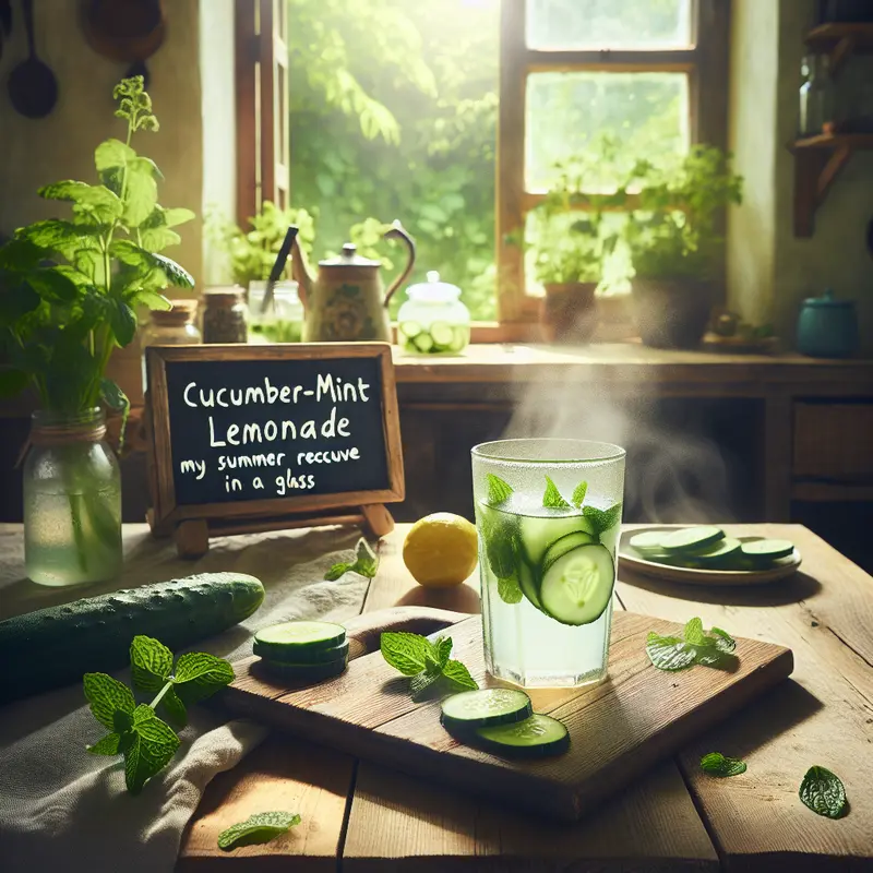Historia lemoniady ogórkowo-miętowej – mój letni ratunek w szklance