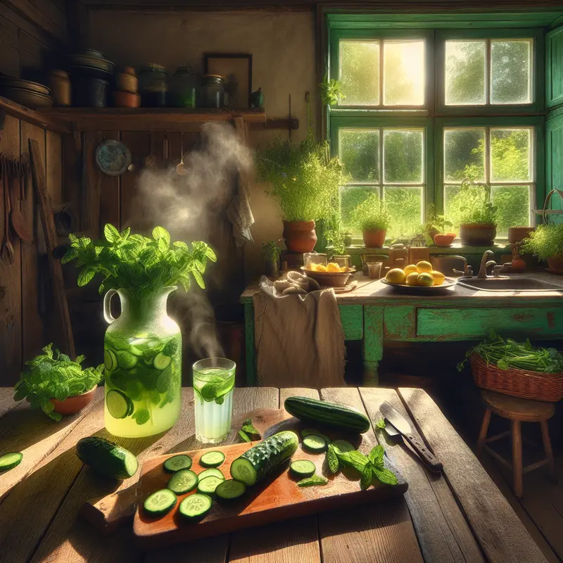 Historia lemoniady ogórkowo-miętowej – mój napój-ratunek na upalne popołudnia