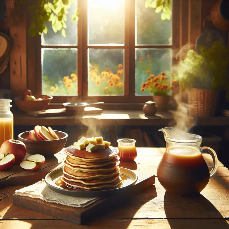 Historia leniwego poranka: moje puszyste racuchy z serem i karmelizowanymi jabłkami