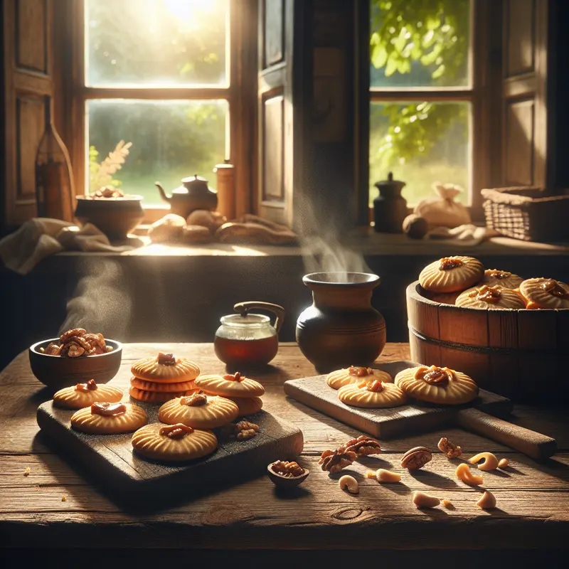 Historia małych szczęść: maślane ciasteczka z solonym karmelem i prażonymi orzechami