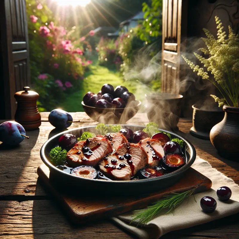 Historia polędwiczek wieprzowych w sosie śliwkowo-balsamicznym – moje mięsne wspomnienie przy stole