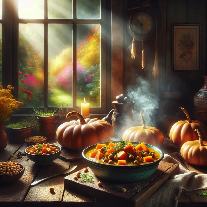 Historia rozgrzewającego curry: dynia, ciecierzyca i odrobina magii