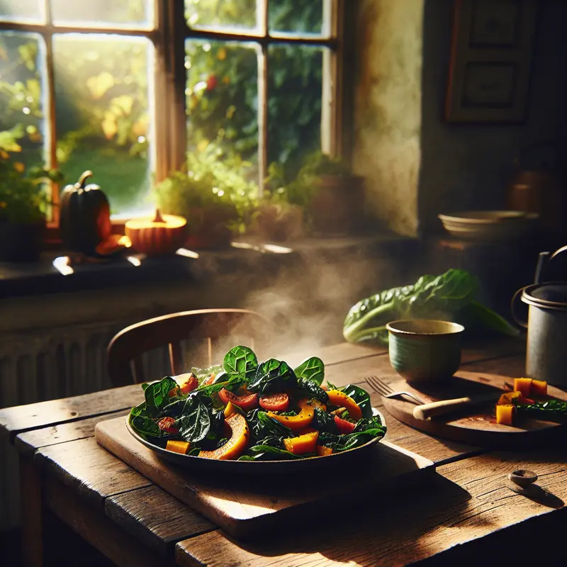 Historia sycącej sałatki z komosy i pieczonej dyni – lekko, ale po królewsku