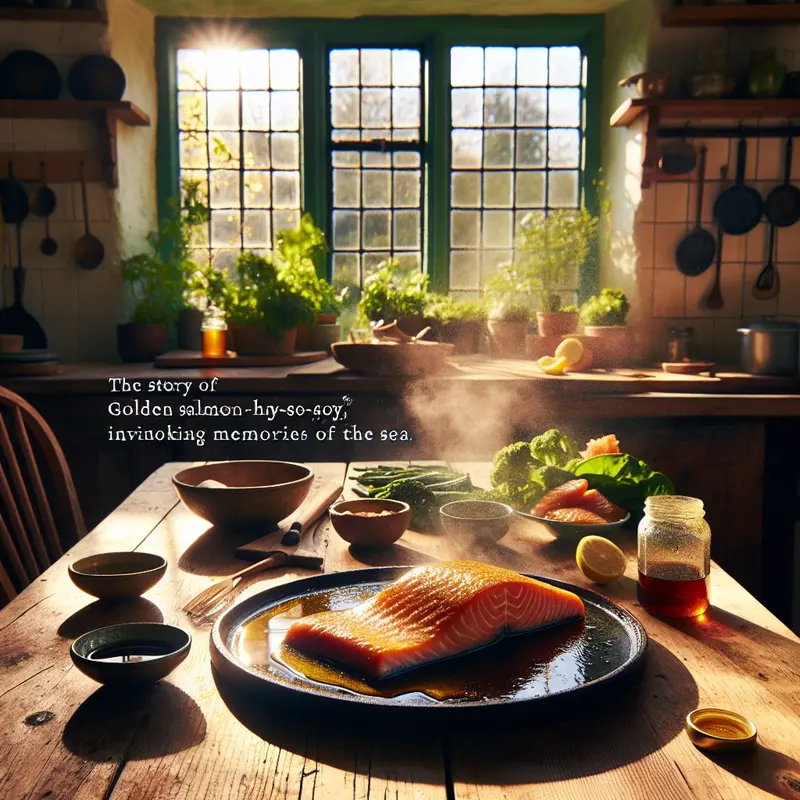 Historia złocistego łososia – miodowo-sojowa glazura, która przywołuje wspomnienia morza