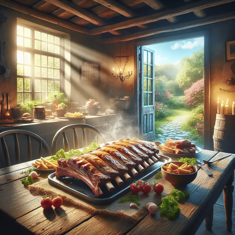 Historia złocistych żeberek – mój sposób na mięsną ucztę przy stole