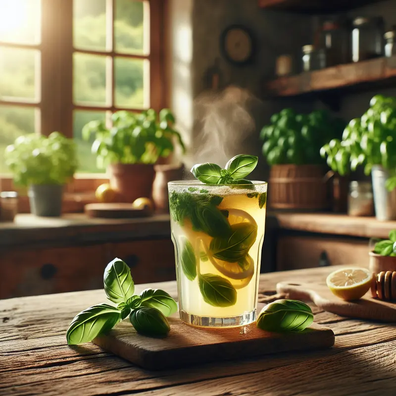 Historia bazyliowo‑miodowej lemoniady – mój orzeźwiający ratunek do picia