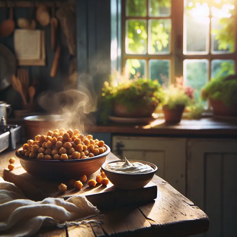 Historia chrupiącej ciecierzycy i kremowego dipu – przekąska, która scala towarzystwo