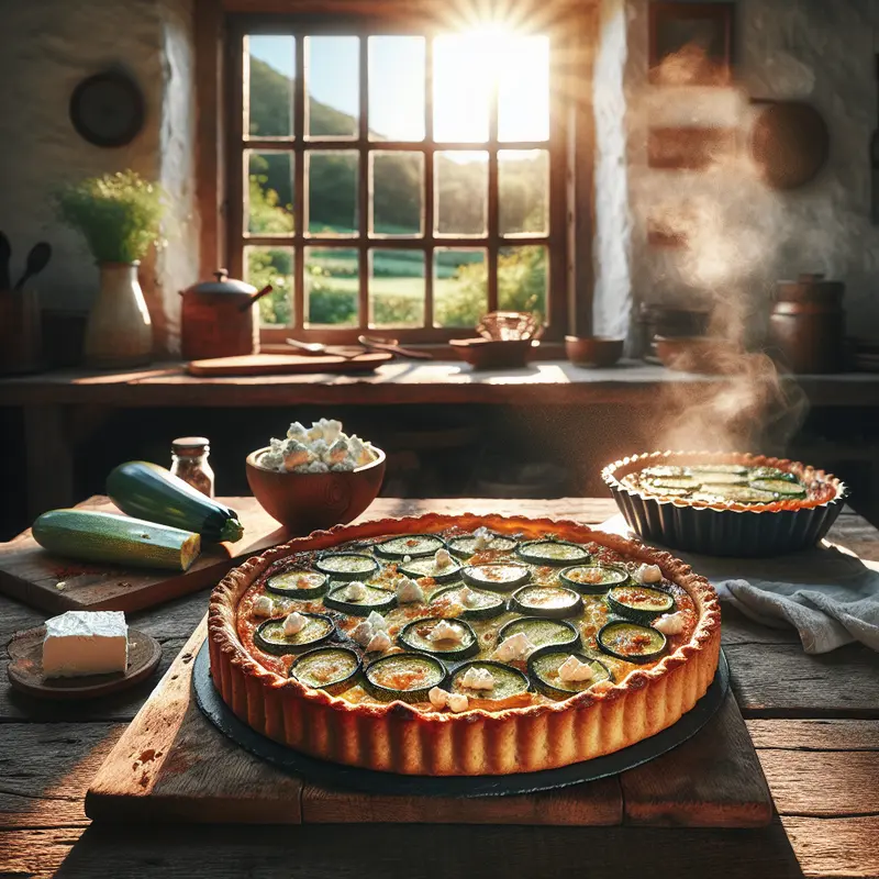 Historia chrupiącej tarty na słono – mój idealny brunch z cukinią i fetą