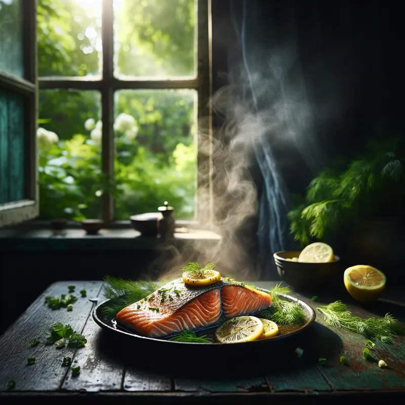 Historia idealnego pieczonego łososia z masłem cytrynowo-koperkowym