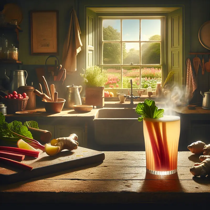 Historia idealnej lemoniady rabarbarowo-imbirowej – mój letni ratunek