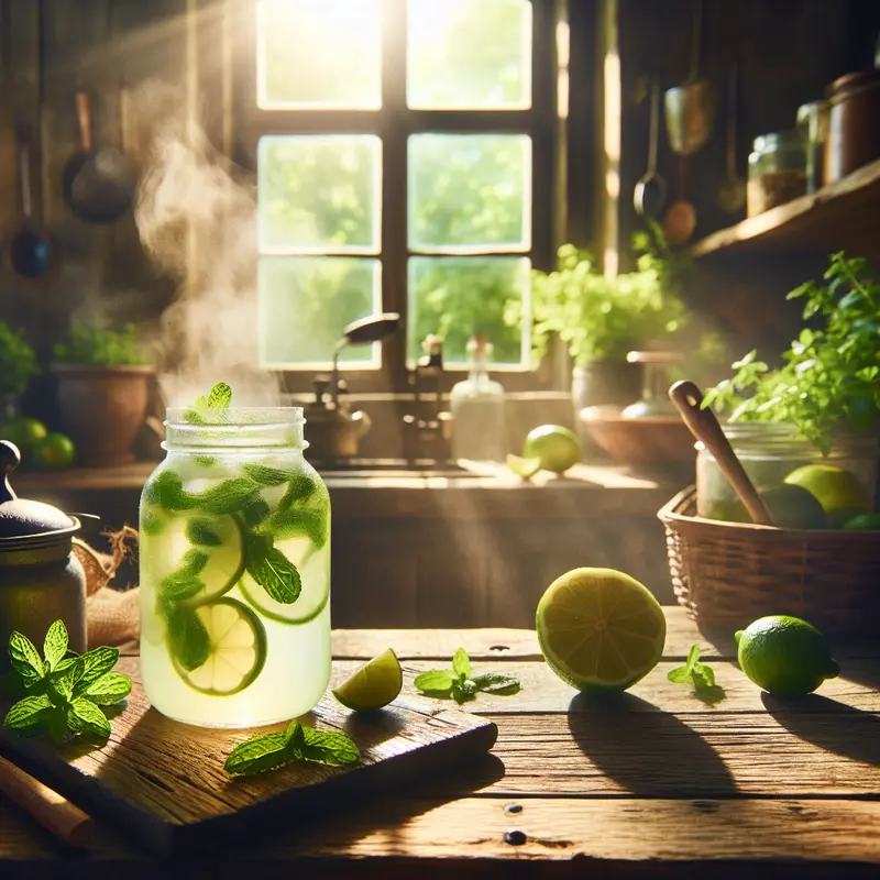 Historia jednej szklanki orzeźwienia – moja miętowo-limonkowa lemoniada