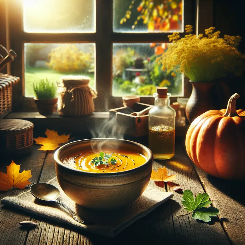 Historia jesiennego kremu z pieczonej dyni – miska, która pachnie domem