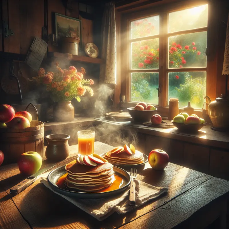 Historia jesiennych pancakes: jabłkowe śniadanie na słodko, które przytula od środka