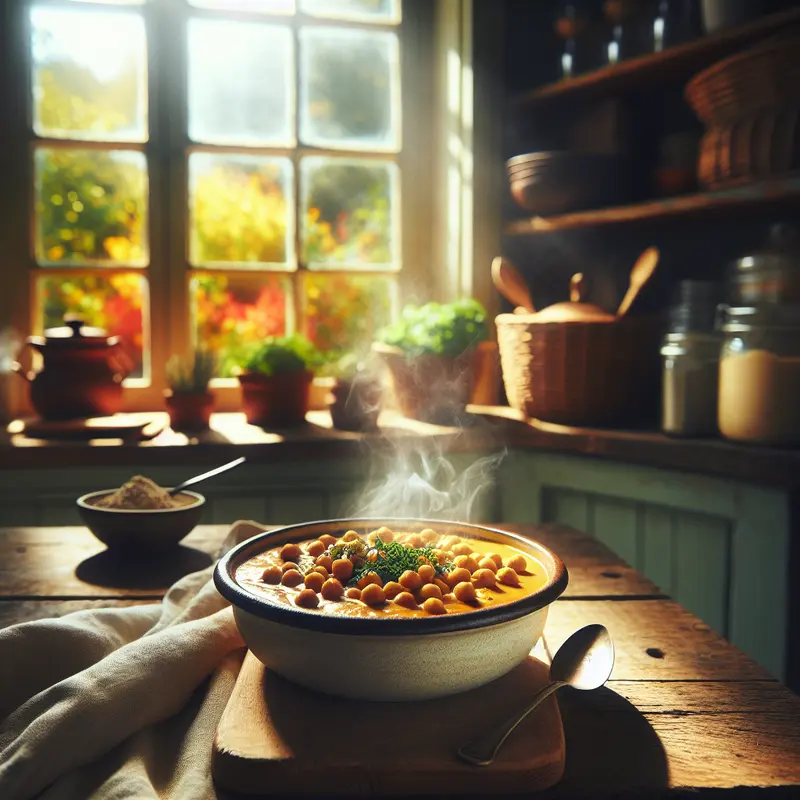 Historia kremowego curry z ciecierzycą – mój wegański comfort food na chłodne dni