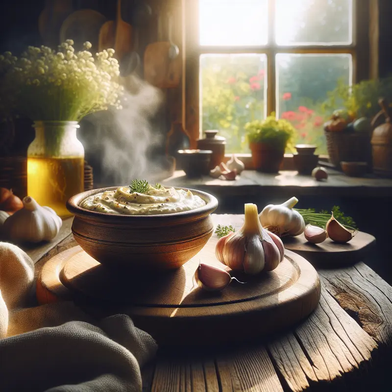 Historia kremowego dipu z pieczonego czosnku – mój niezbędnik przekąsek