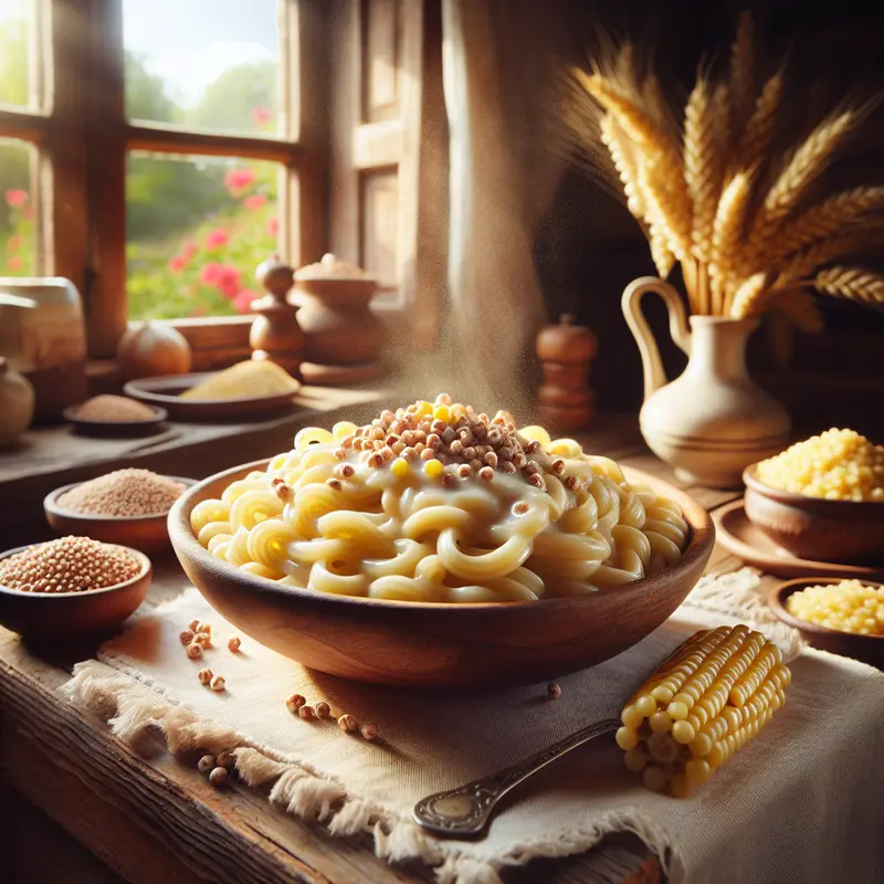 Historia kremowego makaronu z kaszą jaglaną – mój comfort z nutą lata
