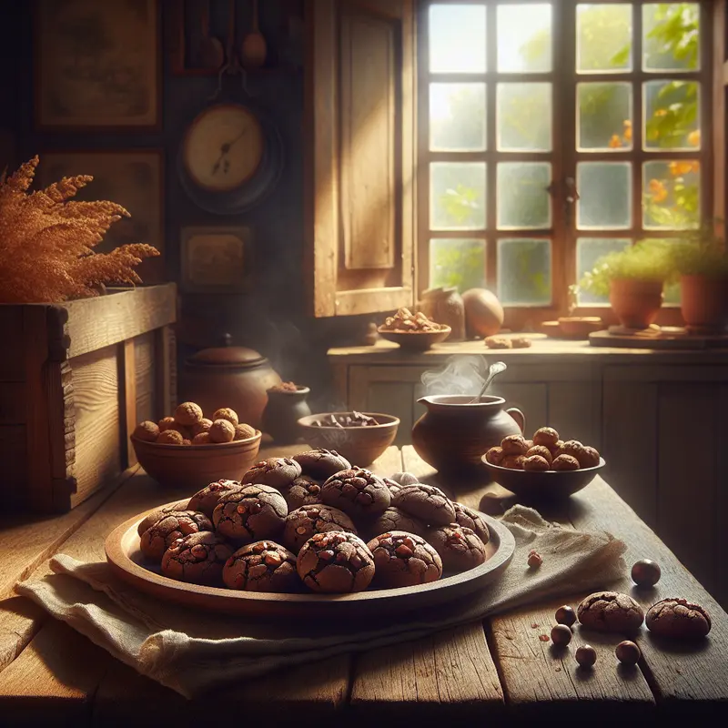 Historia małych czekoladowo-orzechowych ciasteczek – mój sposób na chwilę słodkiego spokoju