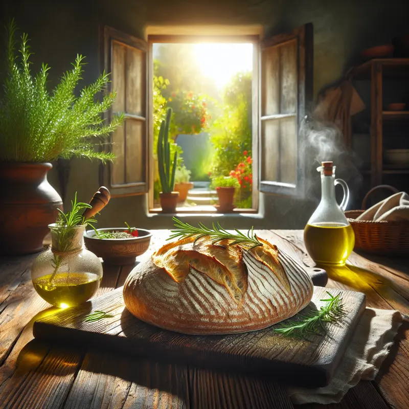 Historia niedzielnego chleba: mój prosty chleb z oliwą i rozmarynem