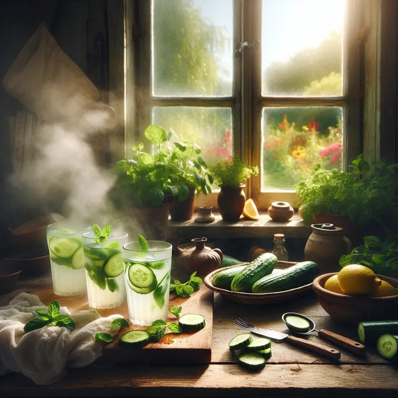 Historia orzeźwienia: moja lemoniada ogórkowo-miętowa, ratunek na upały