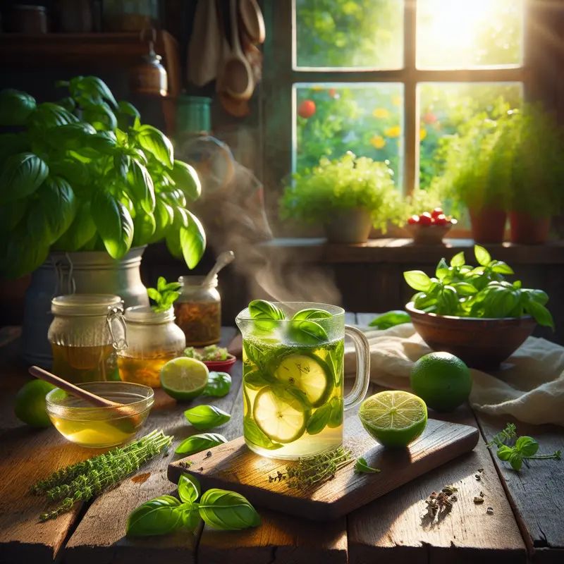 Historia orzeźwienia: moja letnia herbata limonkowo-trawowa z bazylią