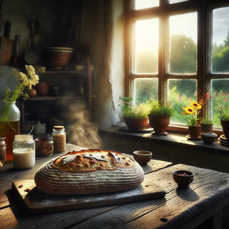 Historia pachnącego chleba: mój zakwasowy bochenek z miodem i orzechami