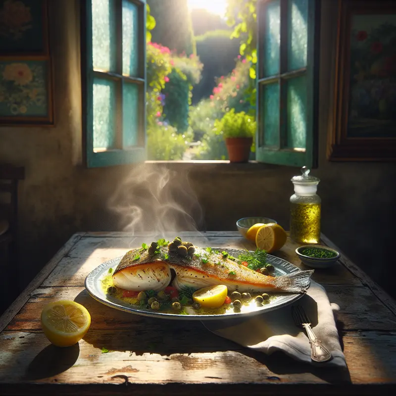 Historia pieczonego dorsza z cytrynowo-kaparową gremolatą – morski smak w domowym wydaniu