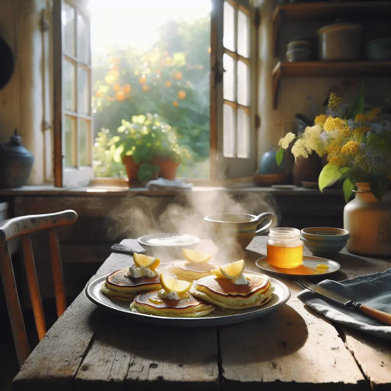 Historia poranka na słodko: puszyste placuszki z ricotty, cytryny i miodu