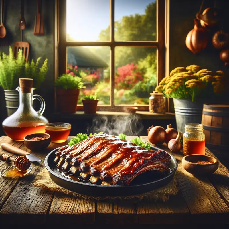 Historia rozpływających się żeber w miodowo-musztardowej glazurze – moje mięsne wspomnienie