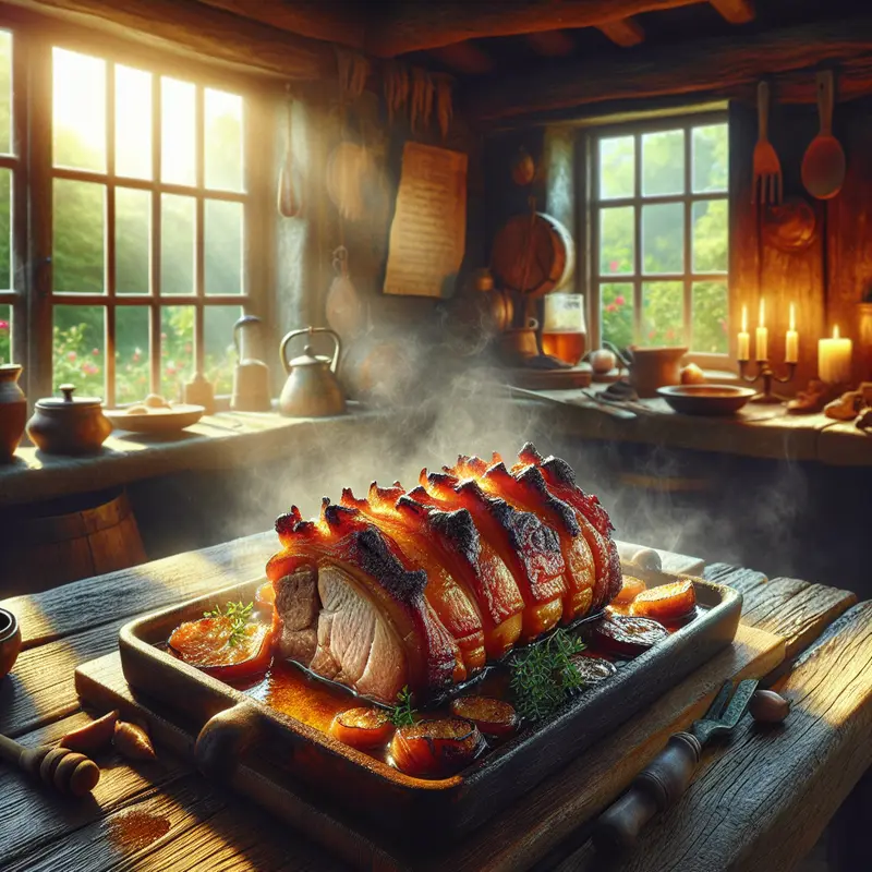 Historia soczystej karkówki pieczonej w piwie i miodzie – mięso, które łączy przyjaciół