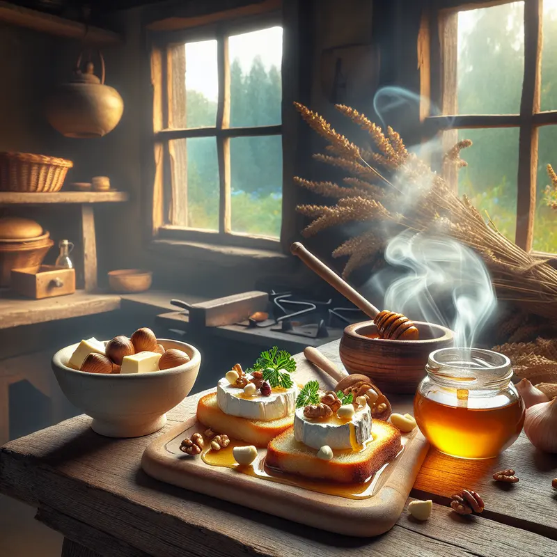 Historia uniwersalnych tartinek: kozi ser, miód i orzechy – przystawka na ciepło i na zimno