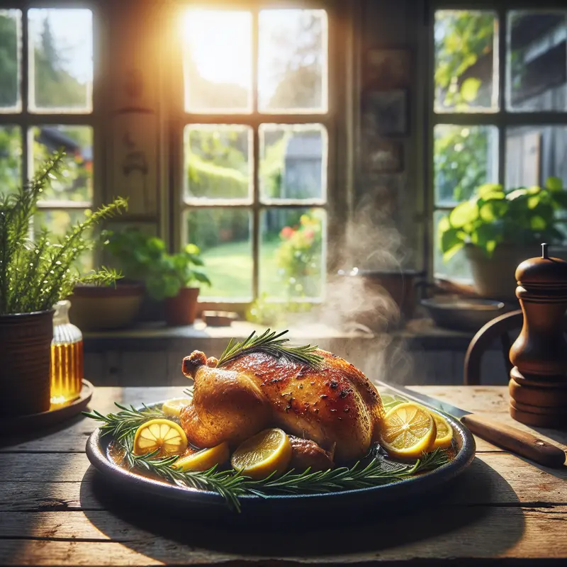 Historia weekendowych udek: miodowo-cytrynowy kurczak z rozmarynem