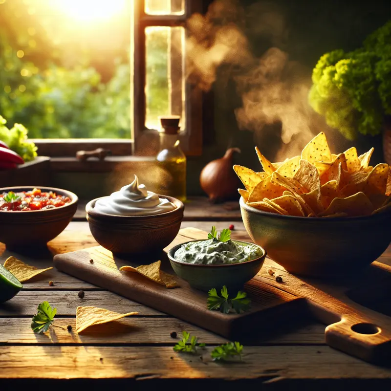 Historia wieczoru przy filmie: chrupiące nachos i dwa dipy, które zawsze ratują imprezę