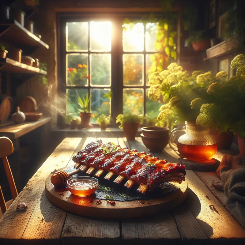 Historia żeberek, które ratują każde spotkanie – miodowo‑czosnkowe żeberka z karmelizowaną skórką