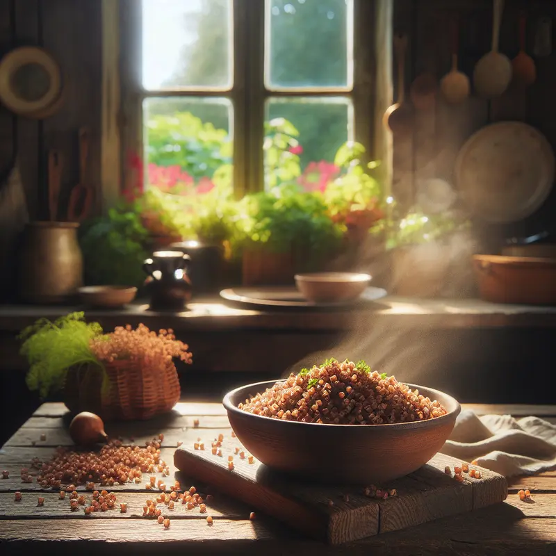 Historia chrupiąącego makaronu z kaszą gryczaną – mój comfort z nutą lata