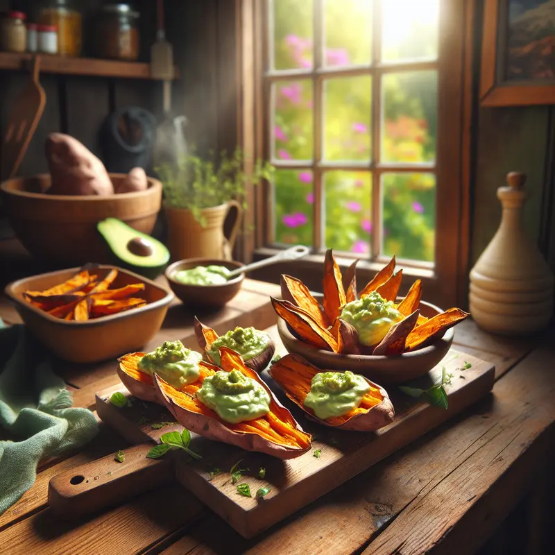 Historia chrupiących łódek z batatów i kremowego sosu awokado – przekąska, która zjednoczy gości