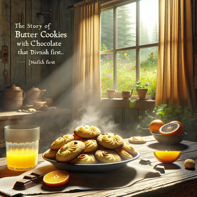 Historia ciasteczek, które znikają pierwsze – moje maślane ciasteczka z czekoladą i pomarańczą