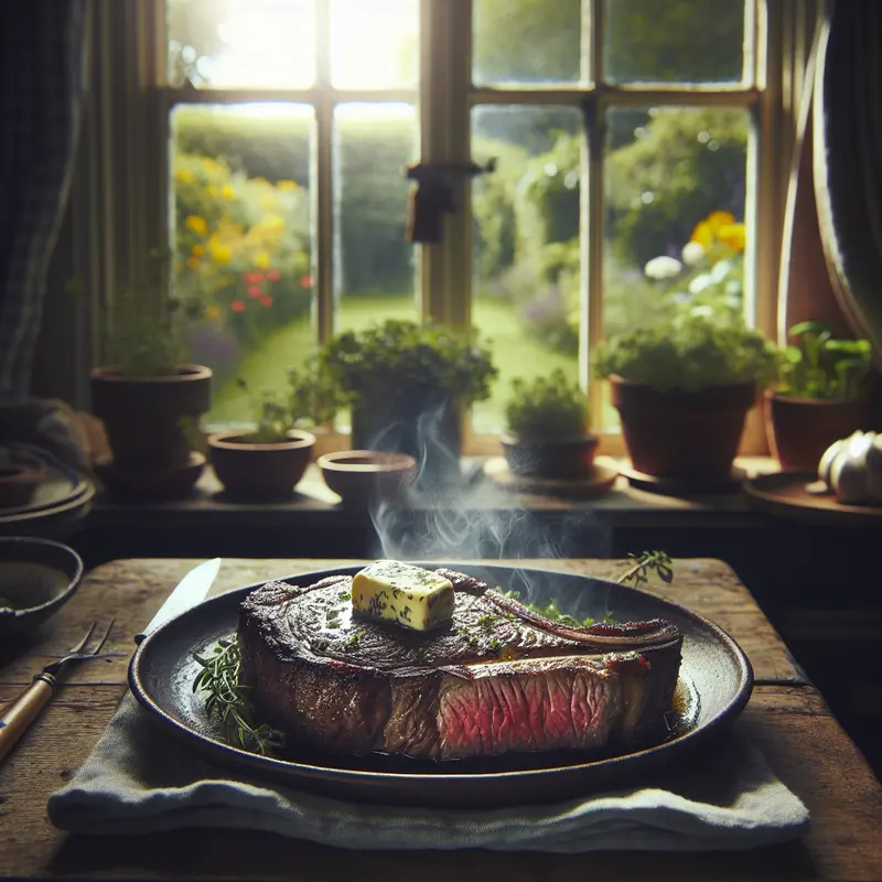 Historia idealnego steku: mój sposób na soczysty ribeye z masłem ziołowym