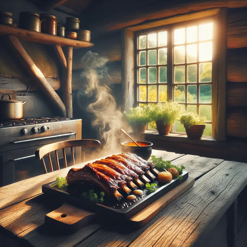 Historia idealnych żeberek: miodowo‑piwna glazura, która jednoczy przyjaciół