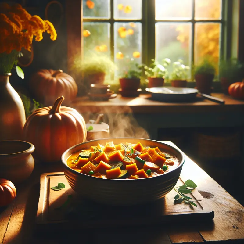 Historia jesiennego wegańskiego curry dyniowego, które ogrzało moje mieszkanie