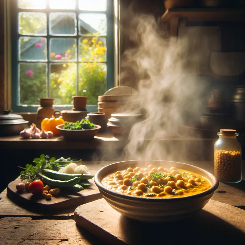 Historia kremowego curry z ciecierzycy – mój wegański comfort food