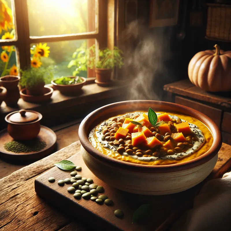 Historia kremowego curry z dynią i soczewicą – mój wegański comfort na chłodne dni