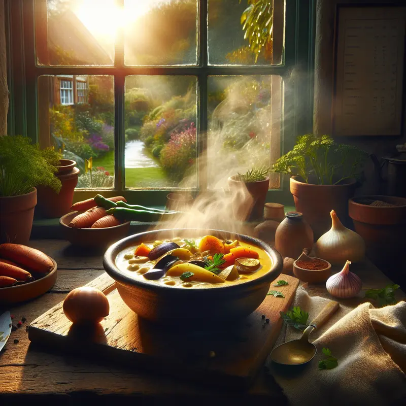Historia kremowego curry z pieczonych warzyw – mój wegetariański komfort na chłodne wieczory