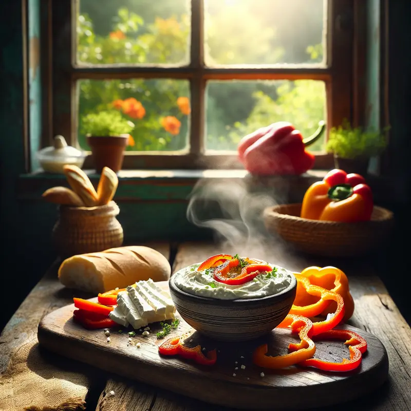 Historia kremowego dipu z pieczonej papryki i fety – przekąska, która scala towarzystwo